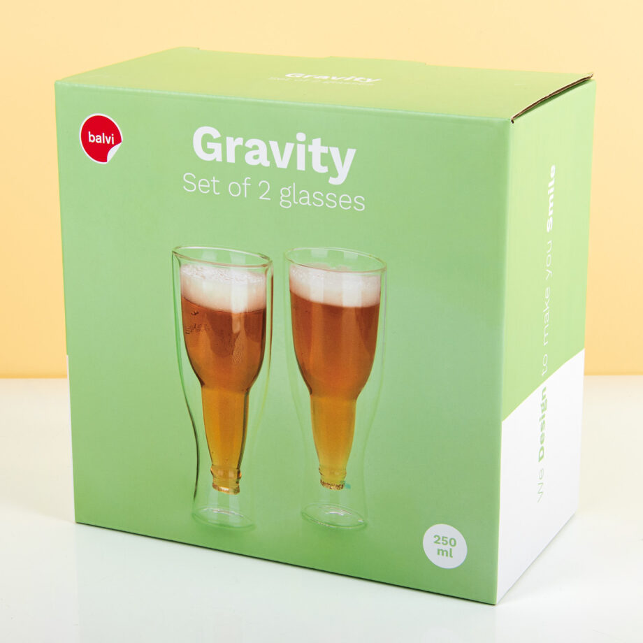 Gravity bierglazen (set van 2)