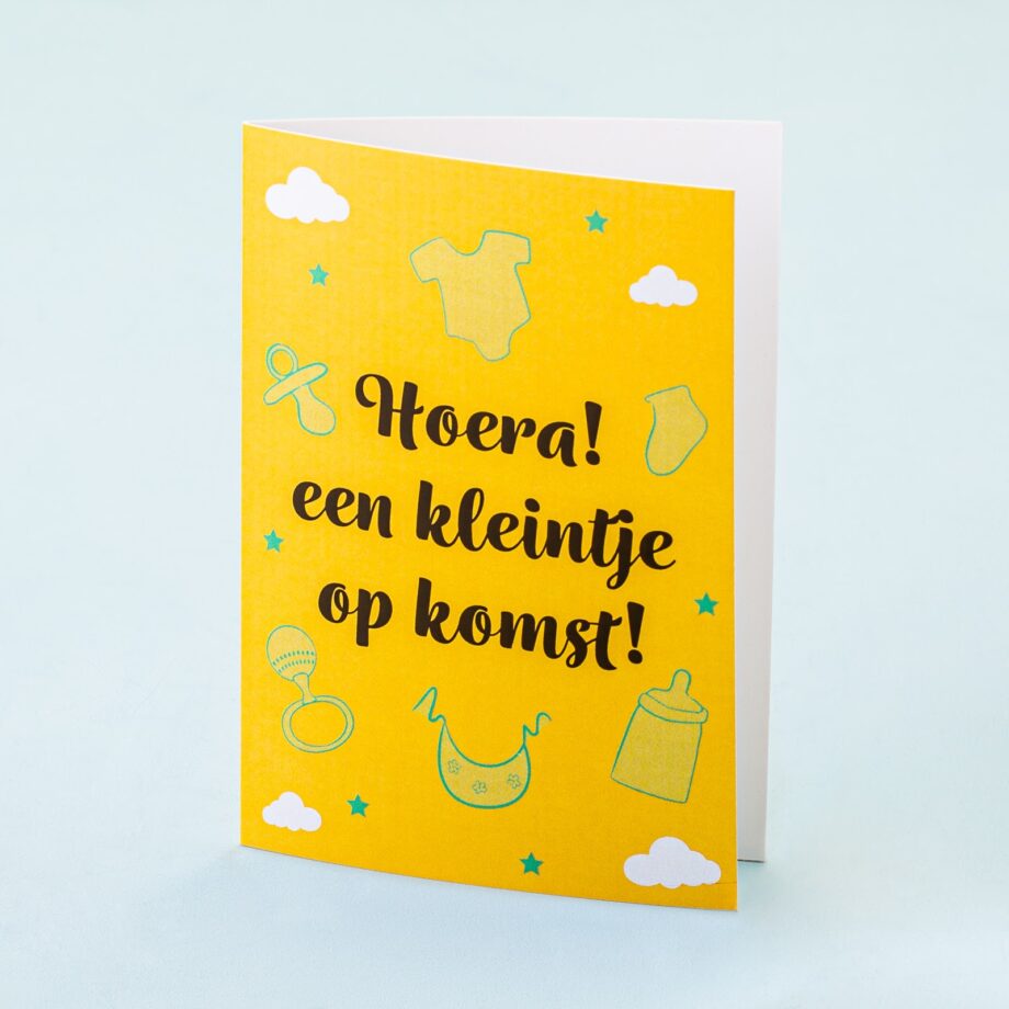 Wenskaart Een kleintje op komst