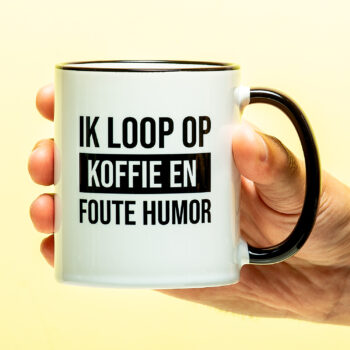 Mok Koffie en foute humor