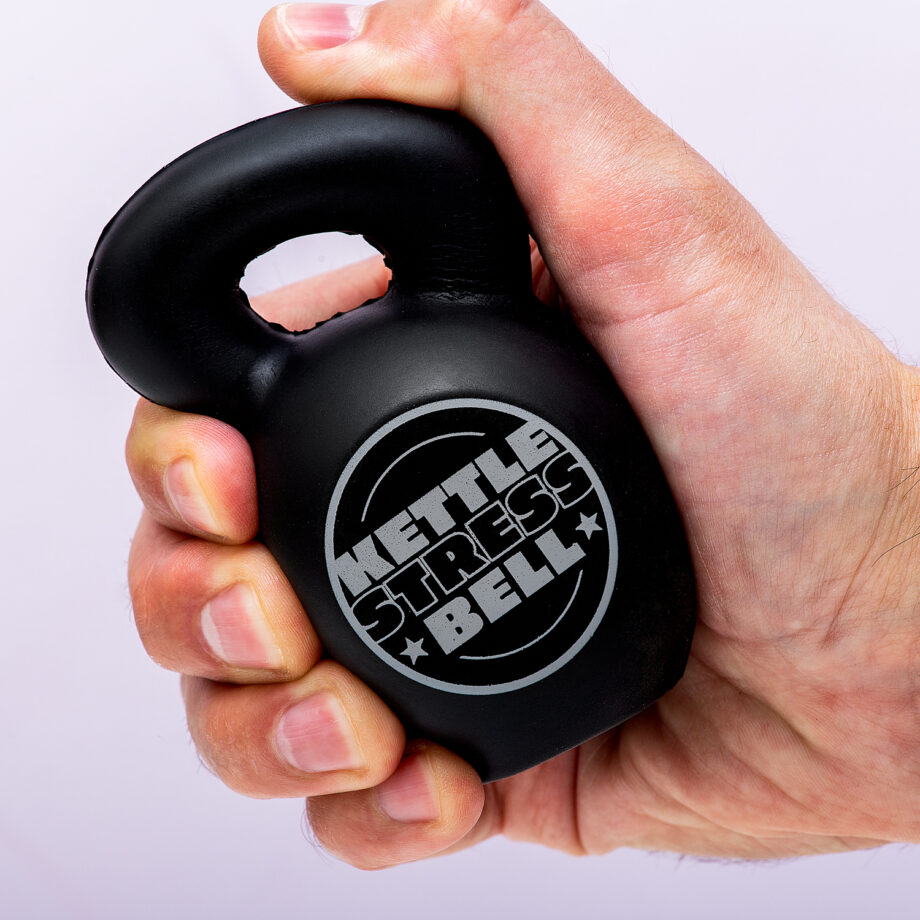 Kettlebell stressbal - Zwart