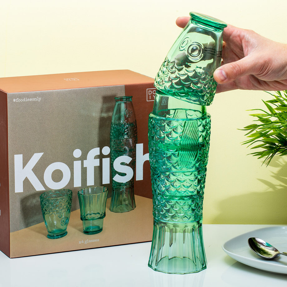 Koi glazen (set van 4) - Groen