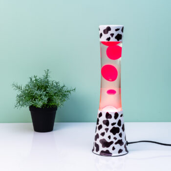 Lavalamp koe met roze lava