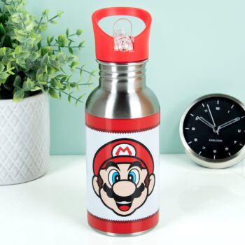 Nintendo Super Mario Waterfles met rietje