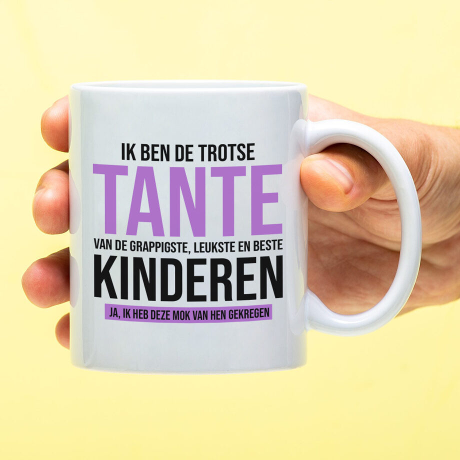 Mok Trots op de leukste kinderen - Tante