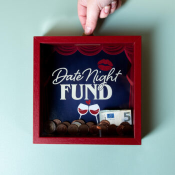 Houten spaarpot - Date Night Fund